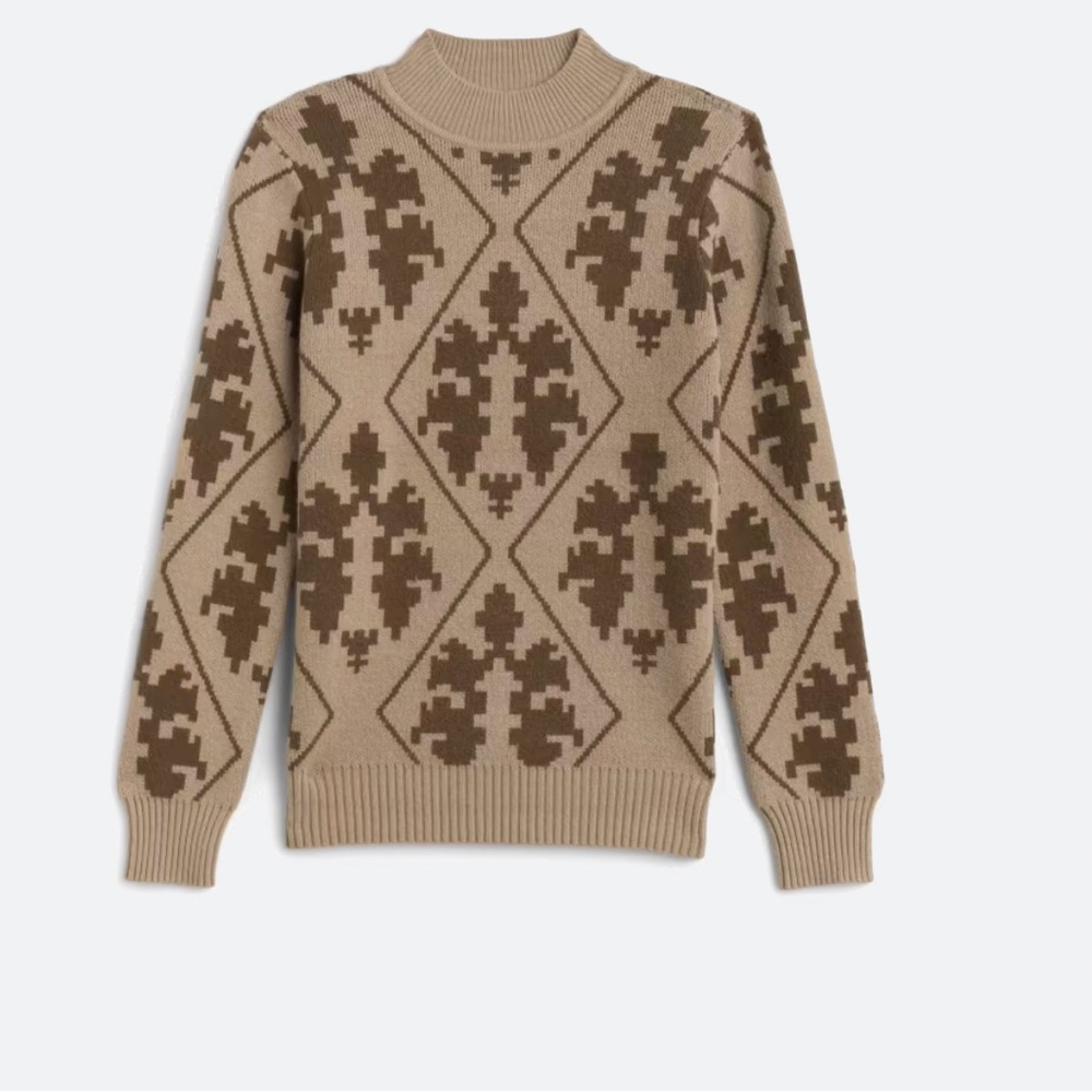 Evolution by Cyrus
Peeta Damask Instarsia Mockneck Pullover size small